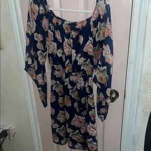 Floral Navy Dress